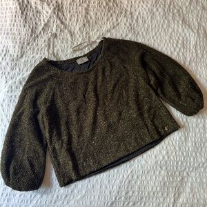 Sparkly dark green Sweater